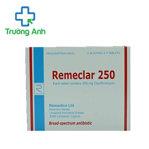 Remeclar 250mg Remedica - Thuốc trị nhiễm khuẩn của Cyprus
