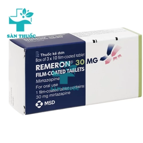 Remeron 30mg - Thuốc điều trị bệnh trầm cảm hiệu quả