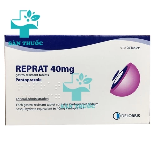 Reprat 40mg - Thuốc điều trị viêm loét dạ dày, tá tràng hiệu quả