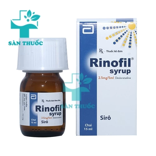 Rinofil 2.5mg/5ml Syr.15ml - Thuốc chống dị ứng hiệu quả