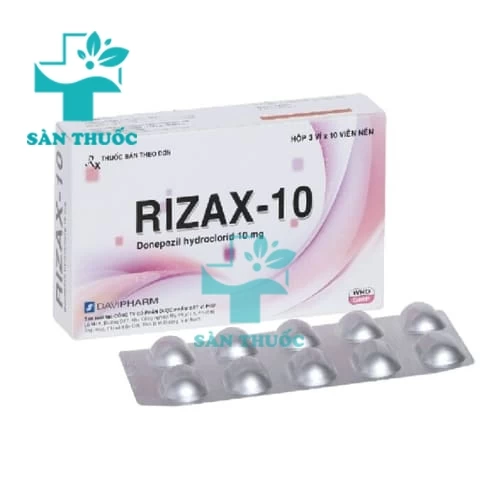Rizax-10 - Thuốc điều trị suy giảm trí nhớ hiệu quả của Davipharm