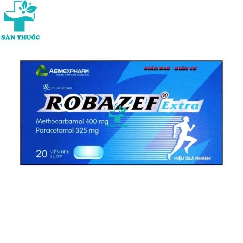 Robazef Extra - Methocarbamol 400mg + Paracetamol 325mg Agimexpharm