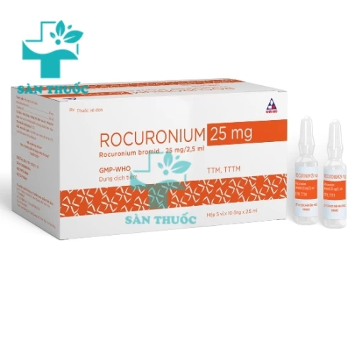 Rocuronium 25mg/2,5ml Vinphaco - Thuốc gây mê nhanh chóng