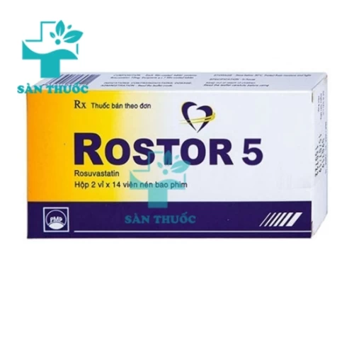 Rostor 5mg Pymepharco - Thuốc điều trị tăng mỡ máu nguyên phát