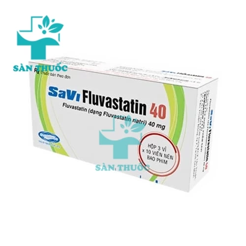 Savi Fluvastatin 40 - Thuốc trị tăng cholesterol hiệu quả