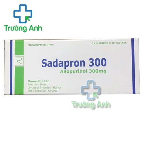 Sadapron 300mg Remedica - Thuốc trị bệnh gout của Cyprus