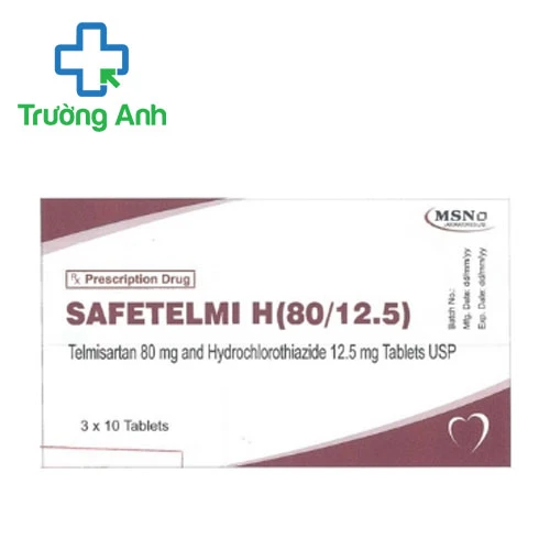 Safetelmi H 80/12.5 MSN - Thuốc điều trị tăng huyết áp hiệu quả