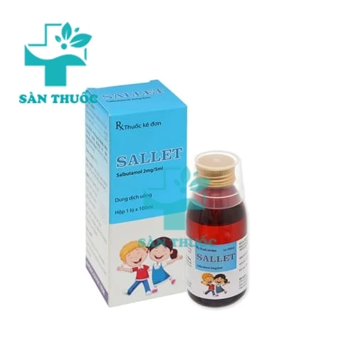 Sallet 2mg/5ml (chai 150ml) Hamedi - Thuốc điều trị hen phế quản