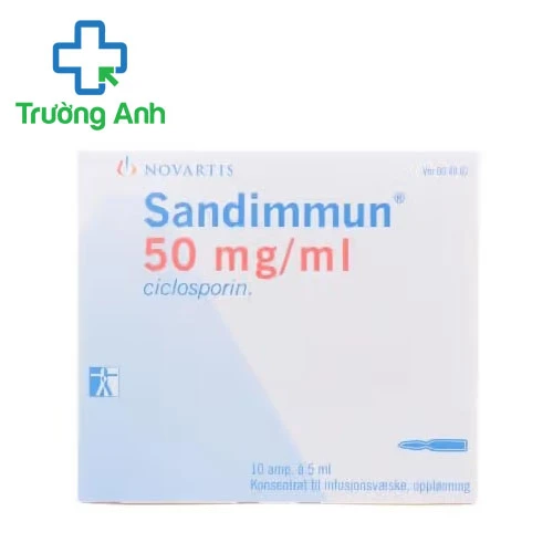 Sandimmun 50mg/ml Novartis (tiêm) - Thuốc chống thải ghép tạng
