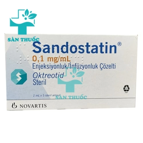 Sandostatin Inj.0.1mg/ml - Thuốc điều trị dò dạ dày, ruột do chấn thương hiệu quả