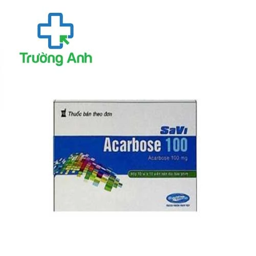 SaVi Acarbose 100 - Thuốc điều trị đái tháo đường tuyp 2
