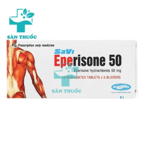 Savi Eperisone 50 - Thuốc điều trị tăng trương lực cơ