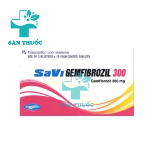 SaVi Gemfibrozil 300 - Thuốc điều trị tăng lipoprotein huyết