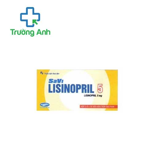 SaVi Lisinopril 5 - Thuốc điều trị tăng huyết áp và suy tim