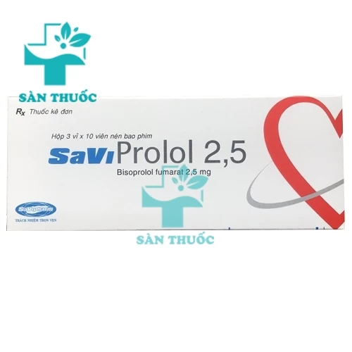 Savi prolol 2,5 - Thuốc điều trị các bệnh tim mạch hiệu quả