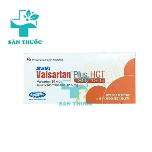 SaVi Valsartan Plus HCT 80/12 - Thuốc điều trị huyết áp cao hiệu quả