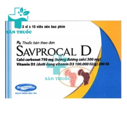 Savprocal D Savipharm -  Hỗ trợ điều trị bệnh loãng xương 