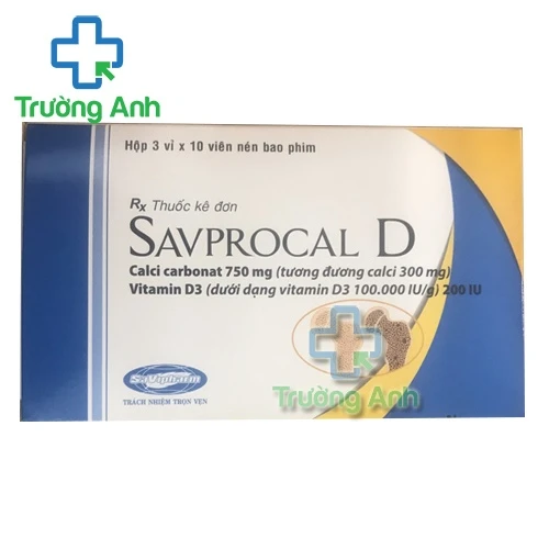Savprocal D Savipharm -  Hỗ trợ điều trị bệnh loãng xương 