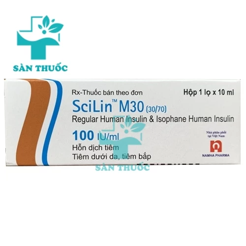 Scilin M30 (30/70) 100IU/ml Bioton - Thuốc trị bệnh tiểu đường