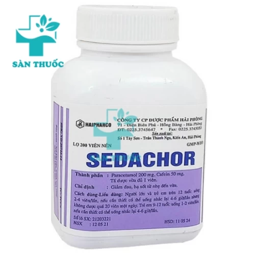  Sedachor - Thuốc hạ sốt, giảm đau, không gây buồn ngủ hiệu quả