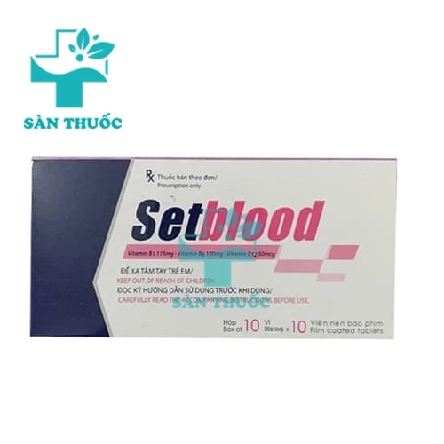 Setblood- Thuốc bổ sung Vitamin nhóm B và khoáng chất hiệu quả