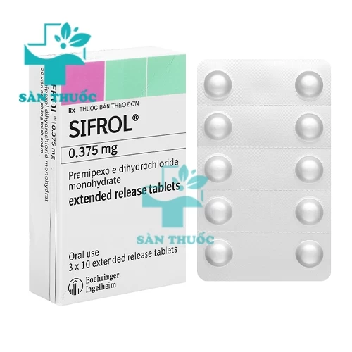 Sifrol 0.375mg Boehringer Ingelheim - Thuốc trị Parkinson vô căn