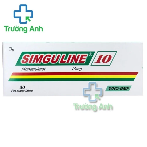 Simguline 10mg - Thuốc giúp điều trị các bệnh đường hô hấp hiệu quả