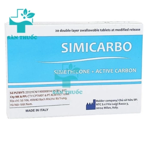 Simicarbo - Thuốc điều trị đầy bụng, khó tiêu hiệu quả