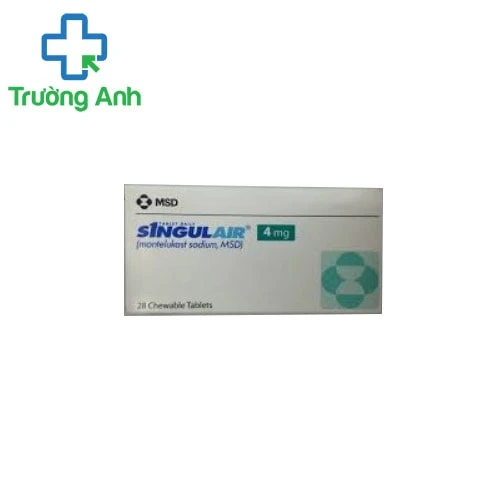 Singulair 4mg MSD (viên) - Thuốc điều trị hen phế quản hiệu quả