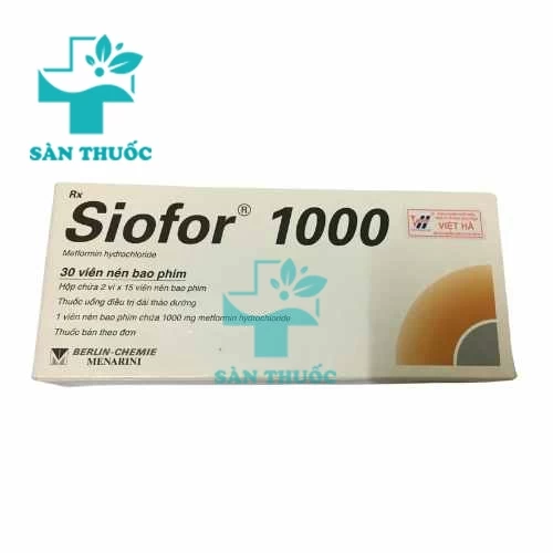 Siofor 1000 Dragenopharm - Thuốc trị bệnh đái tháo đường tuýp 2
