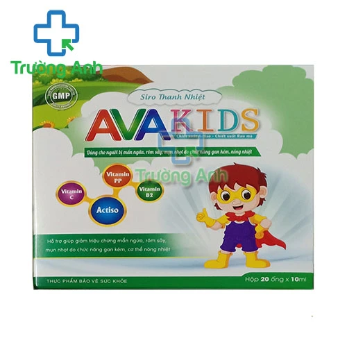 Siro thanh nhiệt Avakids - Giúp mát gan, giải độc hiệu quả