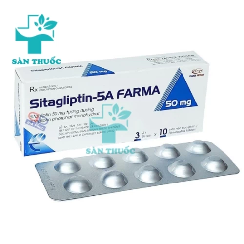 Sitagliptin - 5A Farma 100mg Éloge - Thuốc trị đái tháo đường