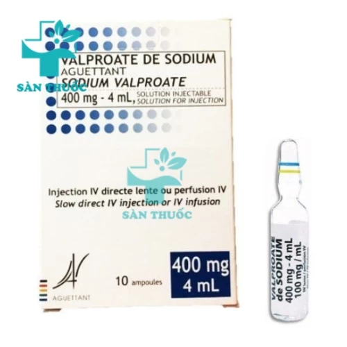 Sodium Valproate Aguettant 400mg/4ml - Thuốc điều trị động kinh