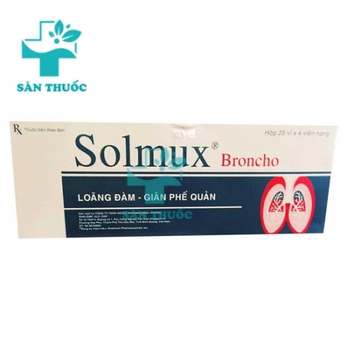  Solmux Broncho Cap.2/500 - Thuốc giúp trị ho hiệu quả