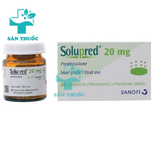 Solupred 20mg Sanofi - Thuốc chống viêm hiệu quả