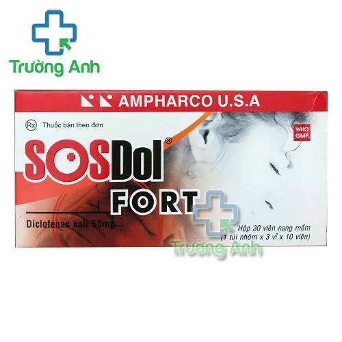 SOSDol fort 50mg - Thuốc giảm đau, chống viêm hiệu quả