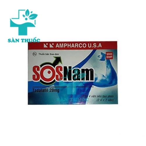 Sosnam 20mg Ampharco USA - Thuốc điều trị rối loạn cương dương