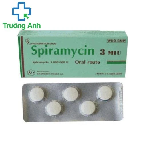 Spiramycin 3MIU Khapharco - Thuốc trị nhiễm khuẩn hiệu quả