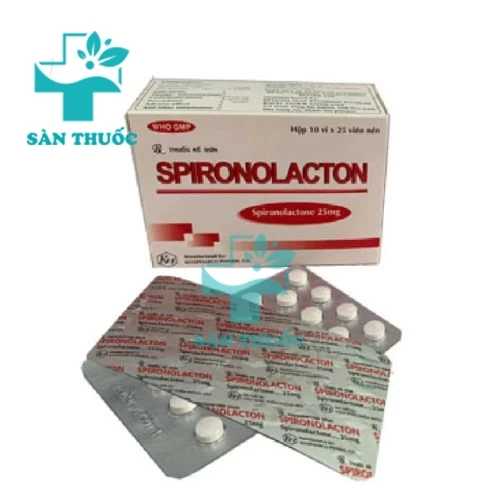 Spironolacton 25 Khapharco - Thuốc điều trị suy tim sung huyết