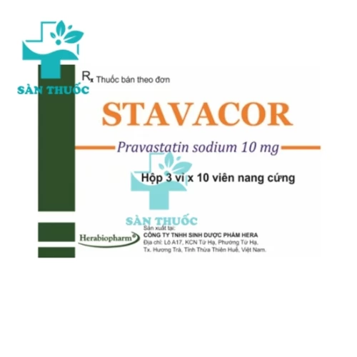 Stavacor 10mg - Thuốc điều trị tăng cholesterol máu của Hera