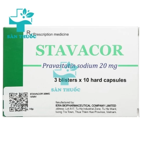 Stavacor 20mg - Thuốc điều trị tăng cholesterol máu của Hera