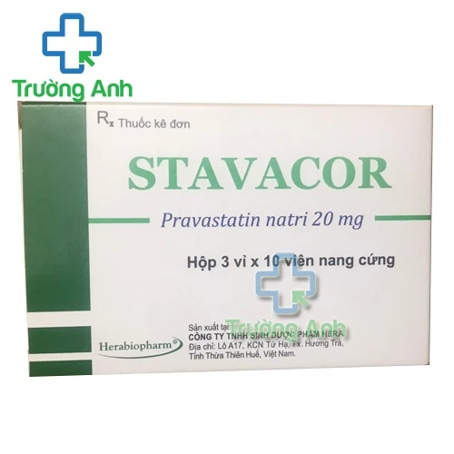 Stavacor 20mg - Thuốc điều trị tăng cholesterol máu của Hera