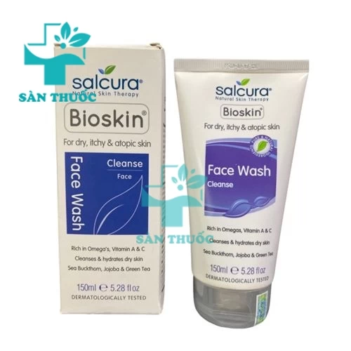 Salcura Bioskin Face Wash Cleanse 150ml - Sữa rửa mặt cho da khô, nhạy cảm