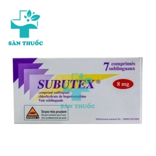 Subutex 8mg Schering Plough - Thuốc giảm đau từ vừa đến nặng