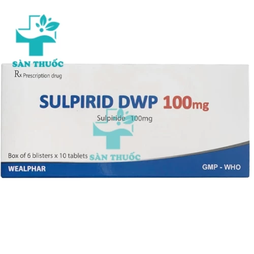 Sulpirid DWP 100mg Wealphar - Thuốc điều trị tâm thần phân liệt