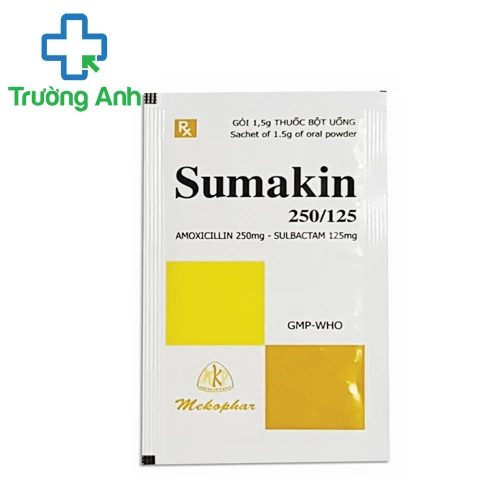 Sumakin 250/125 Mekophar - Thuốc kháng sinh điều trị nhiễm khuẩn