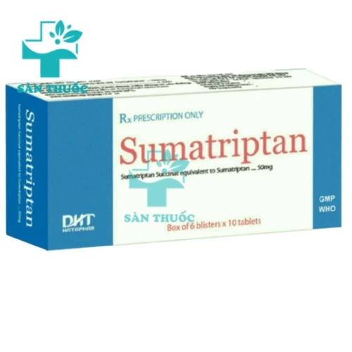 Sumatriptan Tablets 50mg - Điều trị đau nửa đầu của Aurobindo