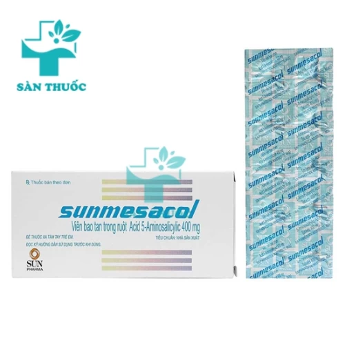 Sunmesacol - Thuốc điều trị viêm loét dạ, dày tá tràng hiệu quả