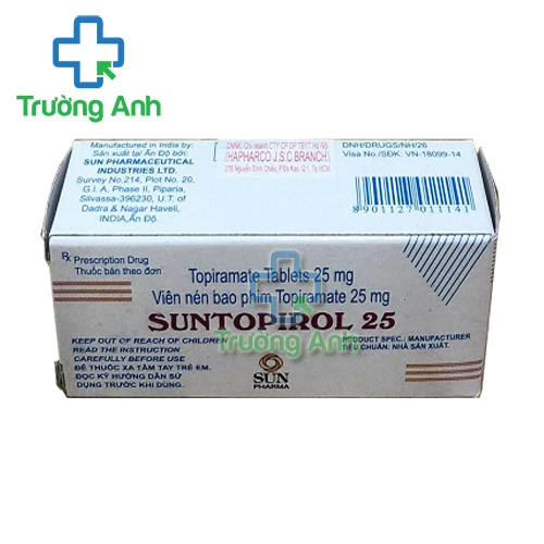 Suntopirol 25 - Thuốc điều trị bệnh động kinh của Sun Pharma
