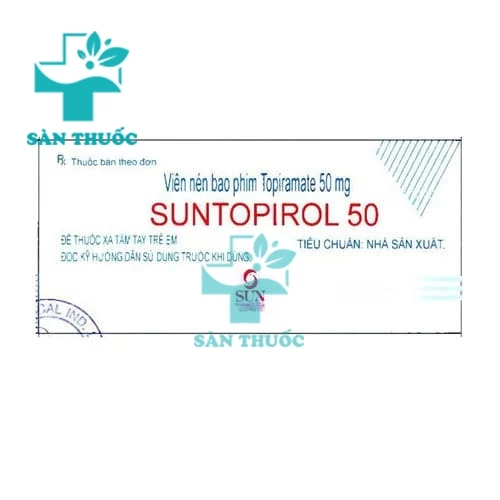 Suntopirol 50 - Thuốc điều trị bệnh động kinh của Sun Pharma